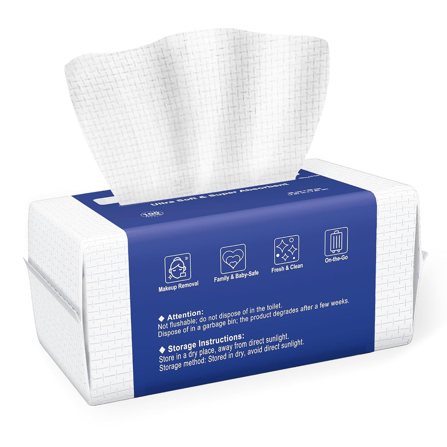 Detalle de Ourmed Life Gesichtsreinigungstücher 100er Pack