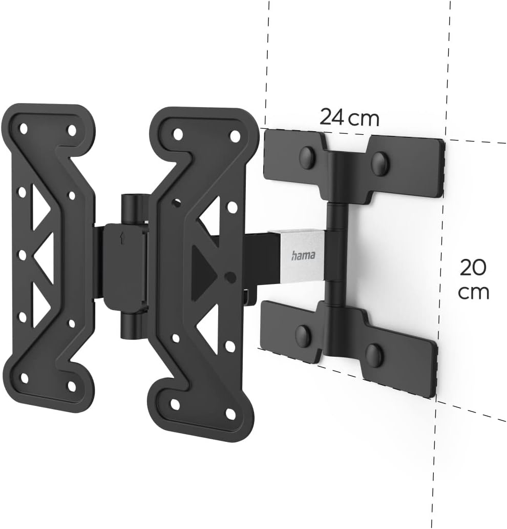 Thumbnail 6 de Hama Ultraslim Full Motion TV wall mount (19–48 inch, VESA up to 200 x 200) – Black