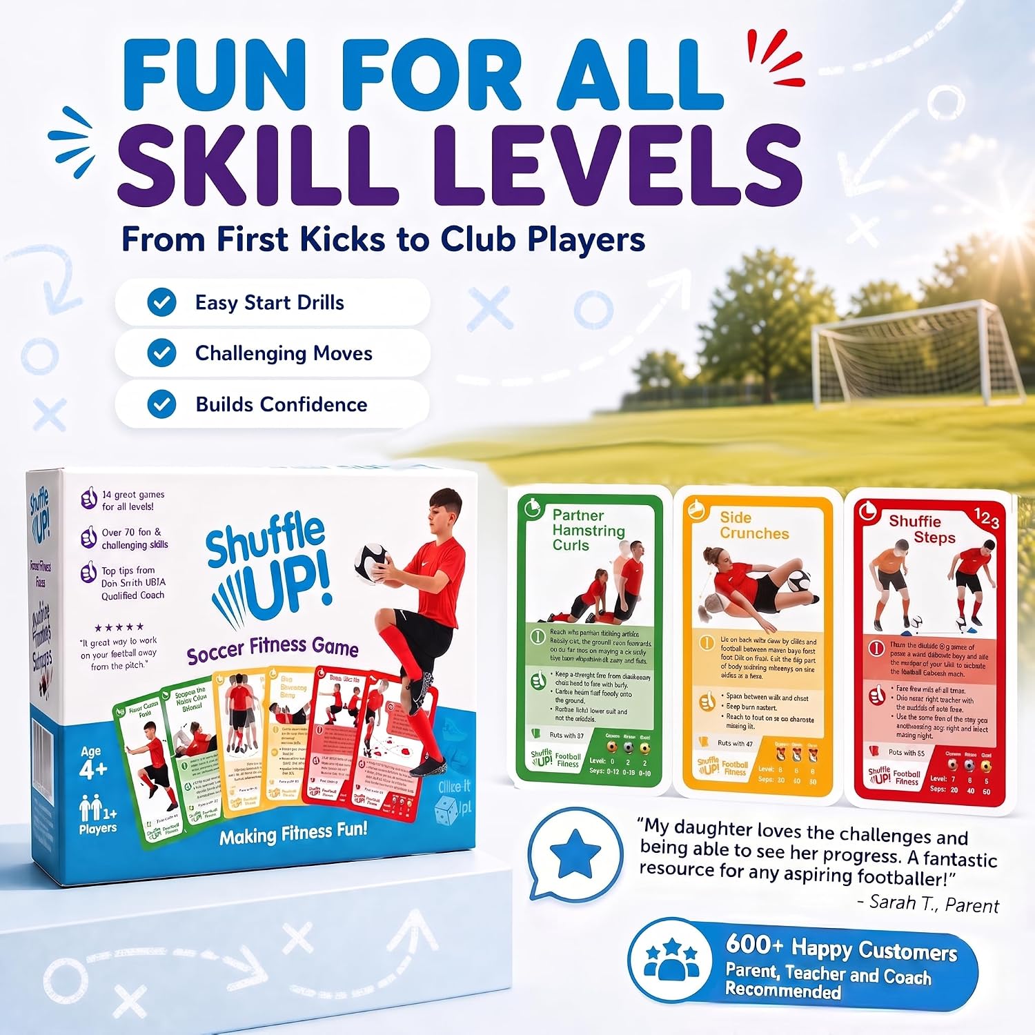 Detalle 2 de Shuffle Up soccer game with 70+ skill cards