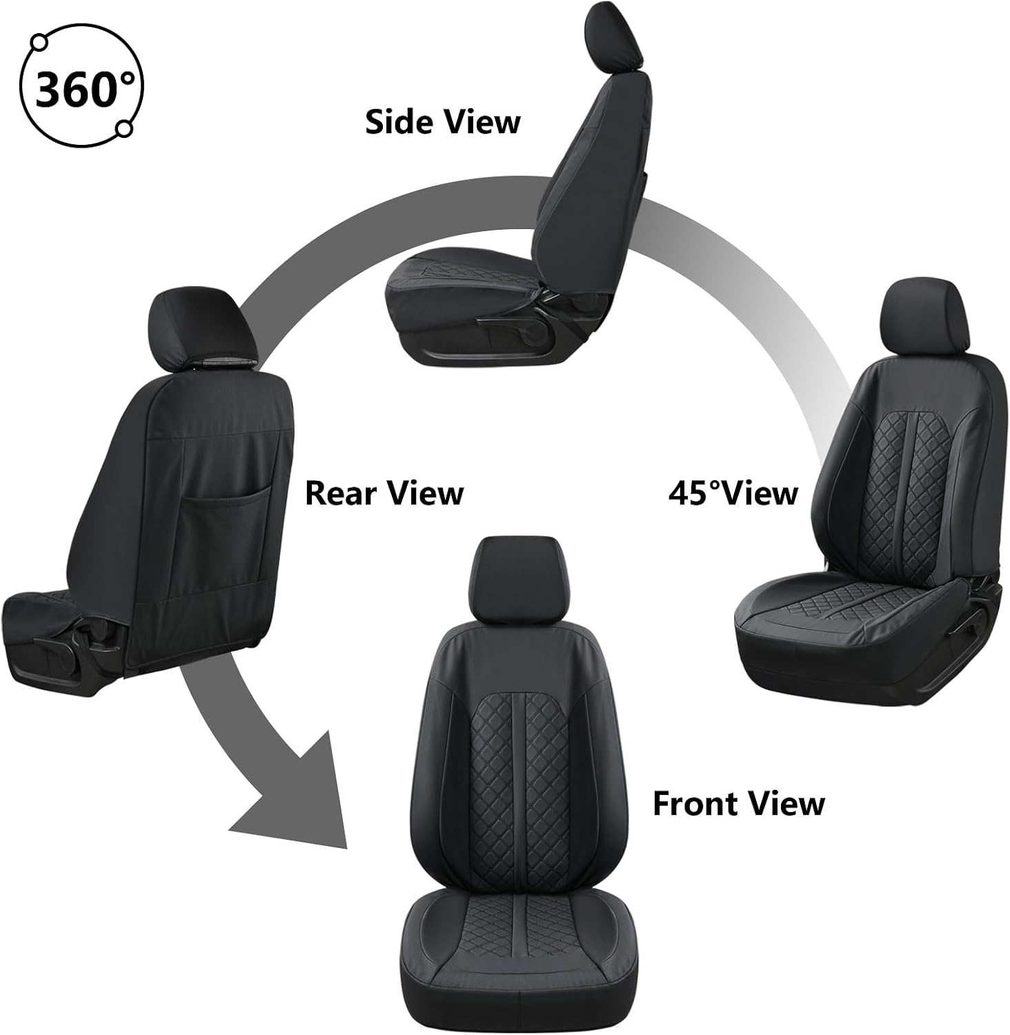 Thumbnail 6 de Truckiipa Front Seat Covers Faux Leather