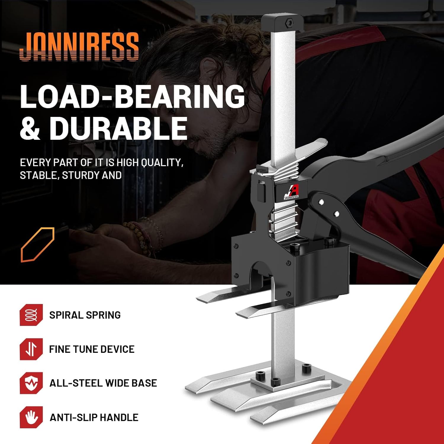 Detalle 2 de JANNIRESS Labor-Saving Jack with 6.69-Inch Lift