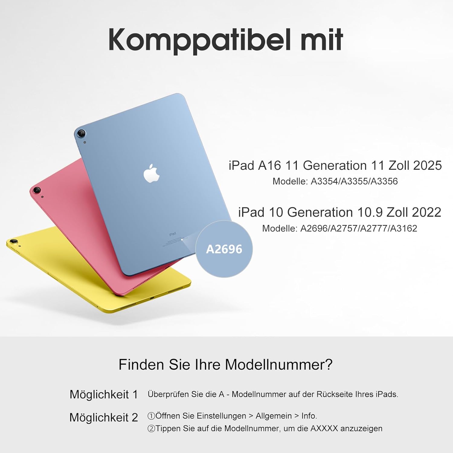 Detalle 2 de Vobafe Hülle mit Tastatur iPad 11 Zoll