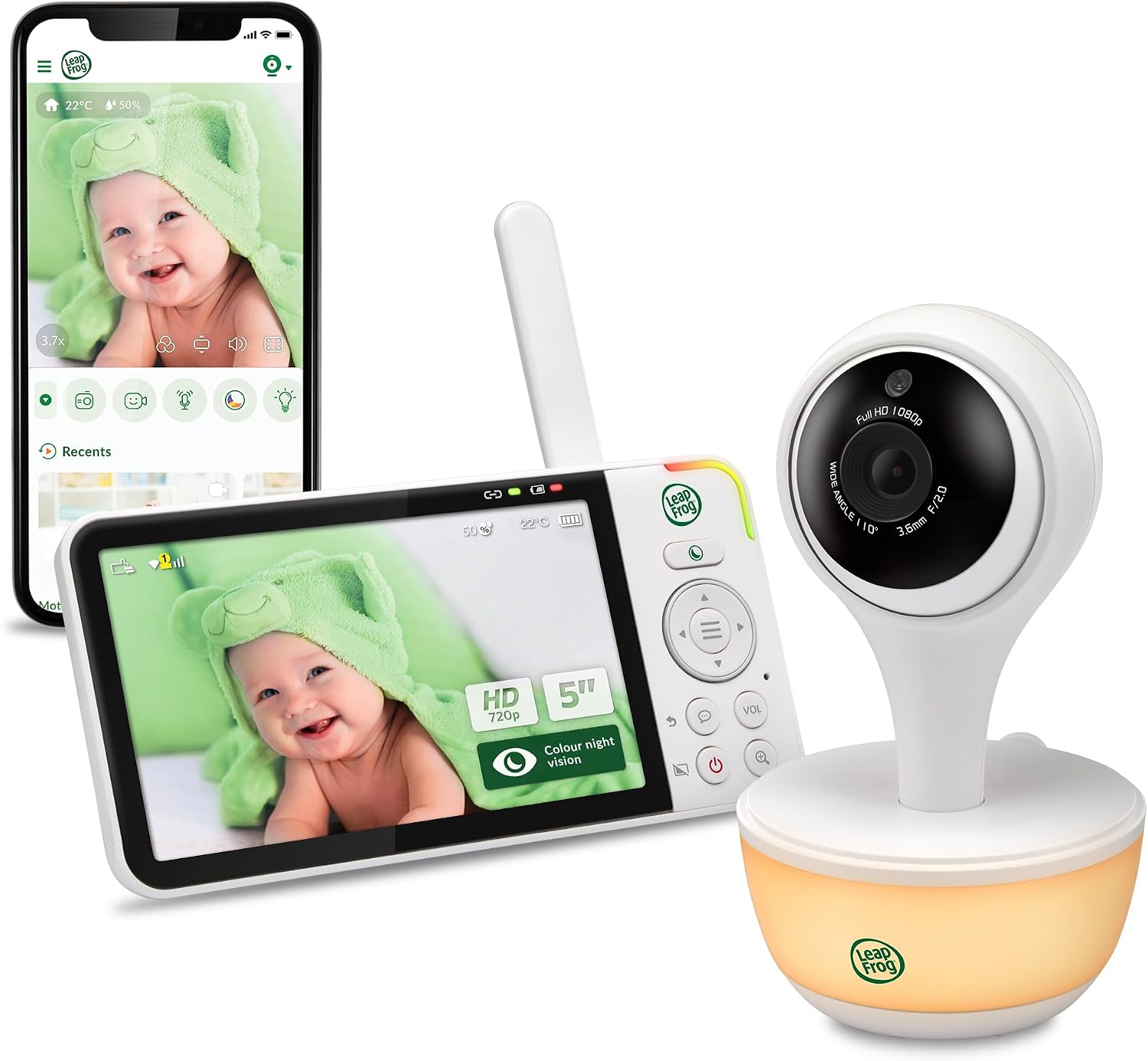Detalle de LeapFrog LF815HD monitor bebé 5"
