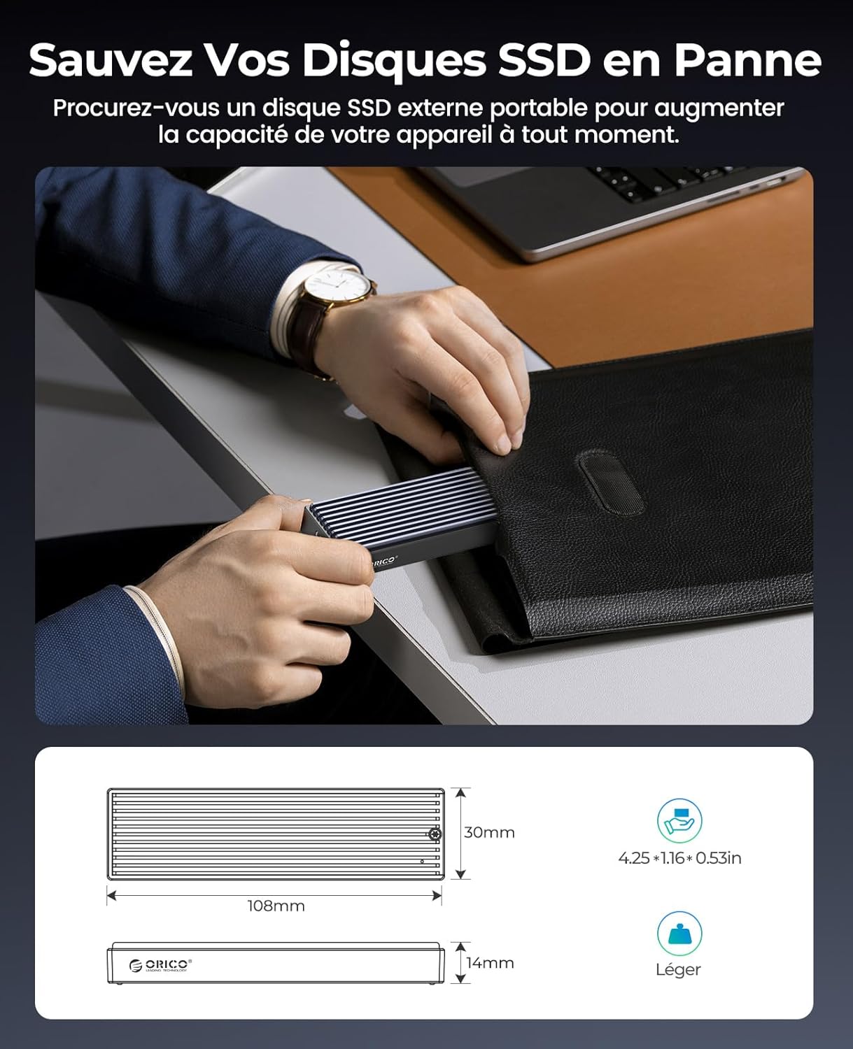 Thumbnail 5 de ORICO M2PV boîtier SSD 10 Gbps 💽