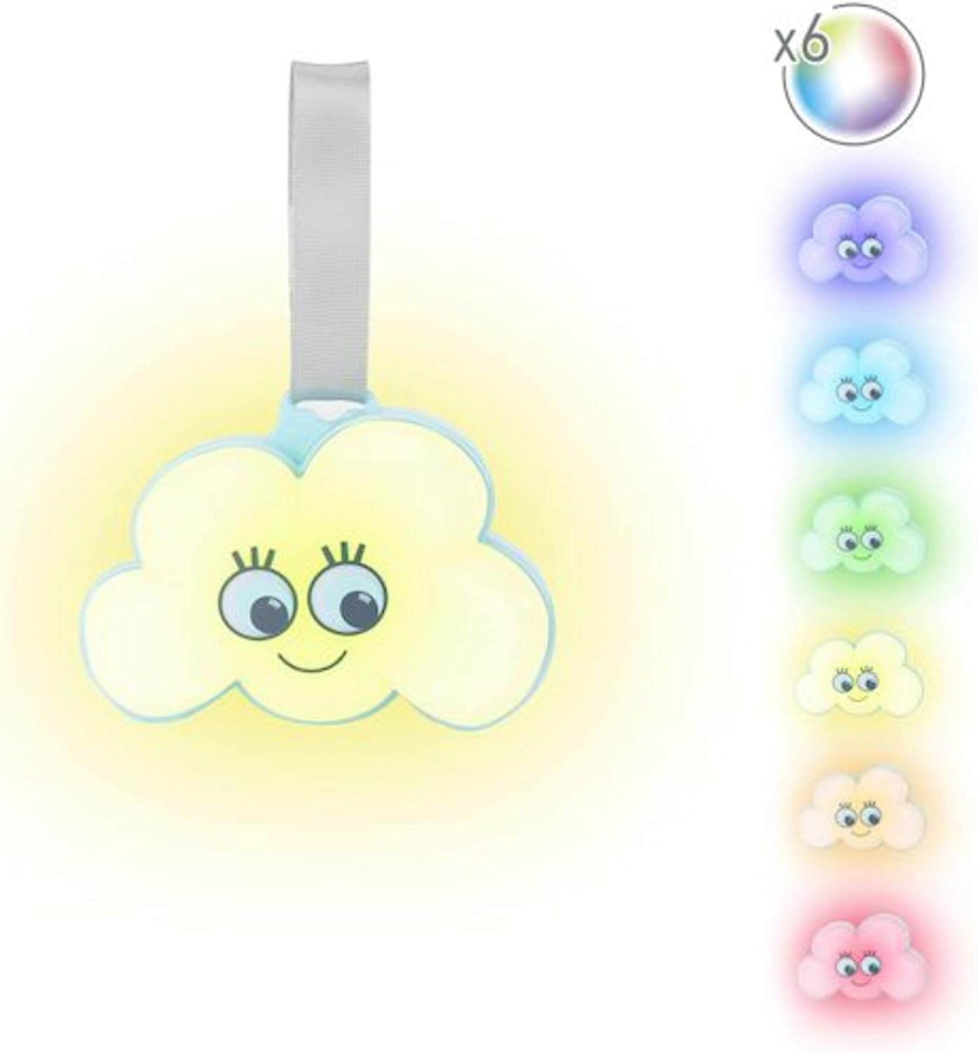 Detalle de Badabulle Veilleuse Bébé Musicale & Lumineuse Nuage Ultra Nomade — Lumière douce, 15 berceuses et arrêt automatique