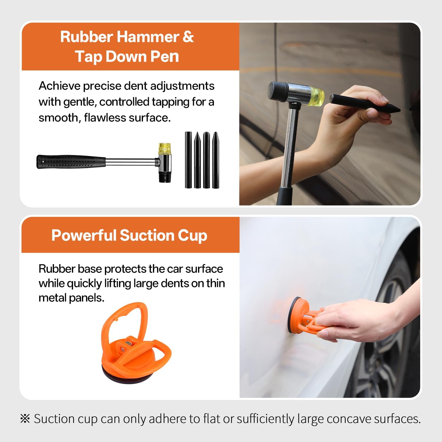 Detalle de AUTOPDR Paintless Dent Repair Kit for Car — PDR Dent Removal Tools with Dent Lifter & Pro Dent Puller Tabs
