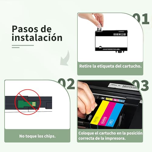 Thumbnail 6 de Greenjob 604XL (4 paquetes) cartuchos compatibles con Epson 604 XL para Expression Home y Workforce
