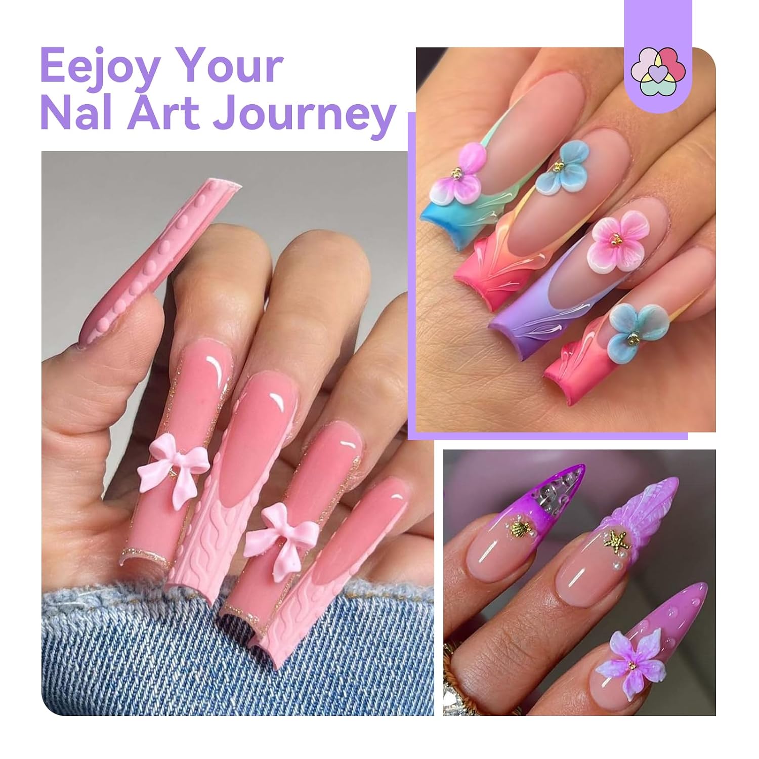 Thumbnail 6 de SAVILAND Acrylic Nail Brush Set, Sizes 8/10/14