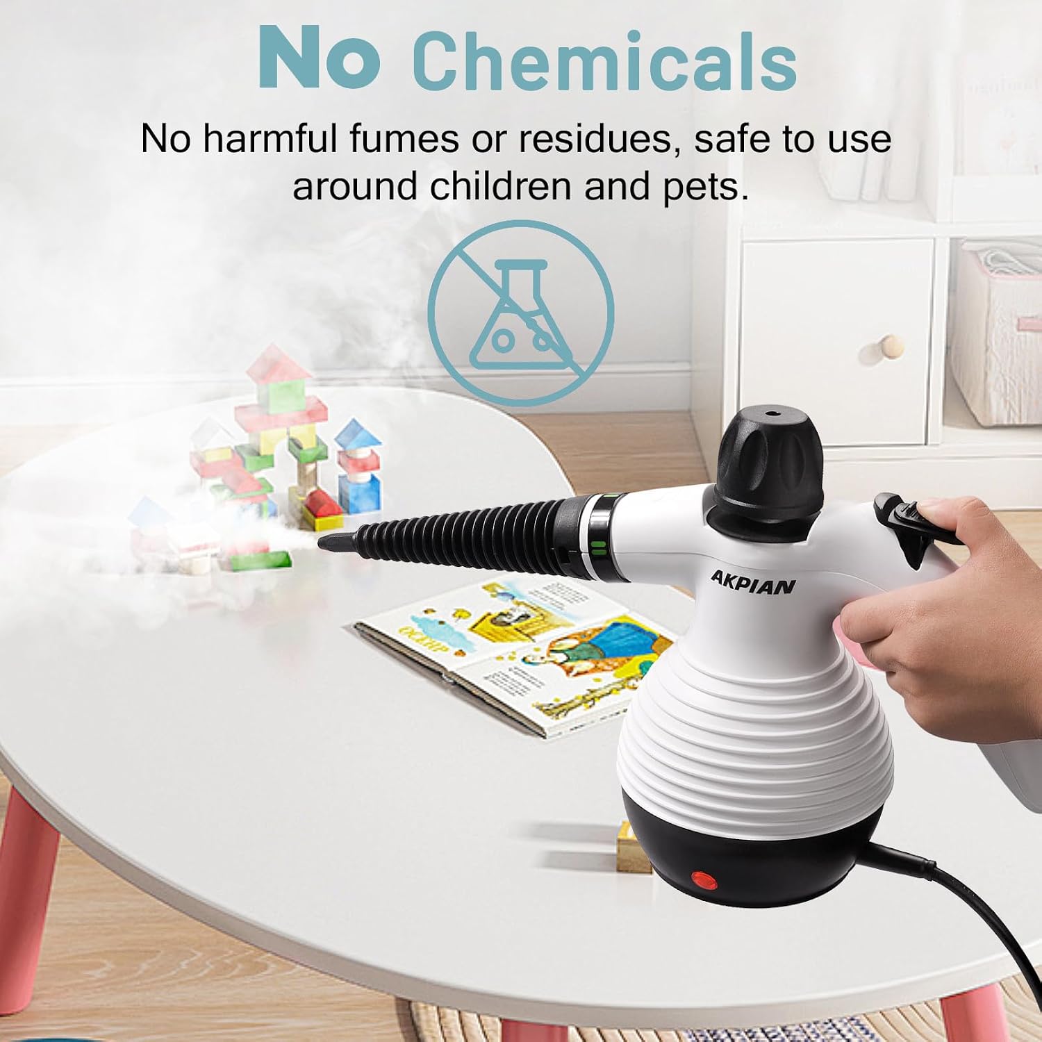 Thumbnail 2 de AKPIAN Handheld Steam Cleaner, 10 Accessories