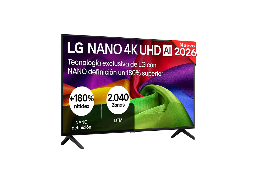 Detalle de LG NANO 4K UHD AI NU80 43" (43NU800B6LC.80E): ficha práctica para decidir si merece la pena