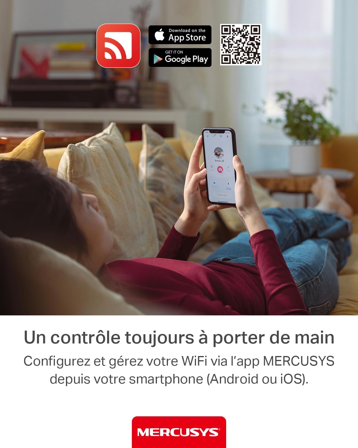 Thumbnail 6 de MERCUSYS ME12 : répéteur Wi‑Fi N300 jusqu’à 300 Mbps sur 2,4 GHz avec 2 antennes externes