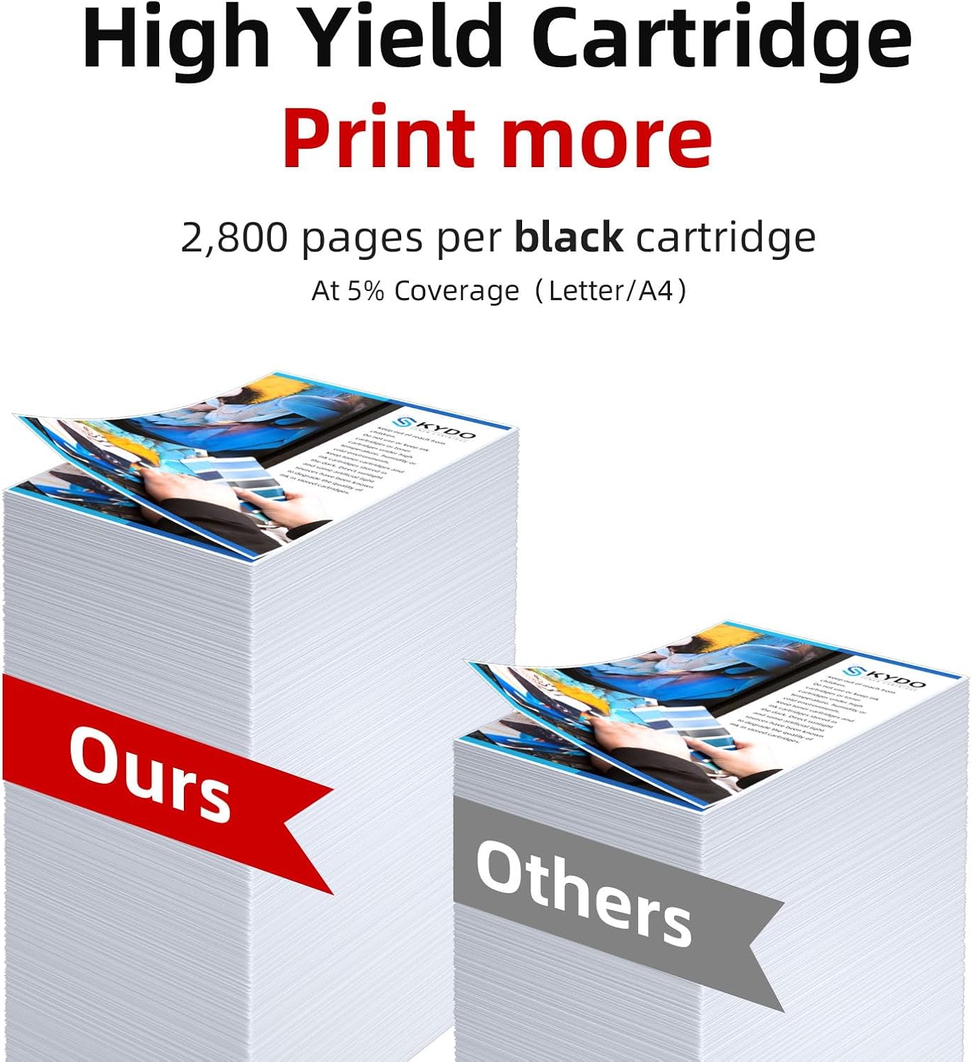 Detalle de Skydo 045H Black Toner Cartridge, 2-Pack for Canon Laser Printers