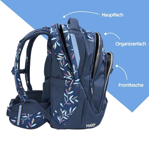 Thumbnail 2 de Coocazoo MATE Schulrucksack Boho Glam, Blau – ergonomisch verstellbar ab der 3. Klasse