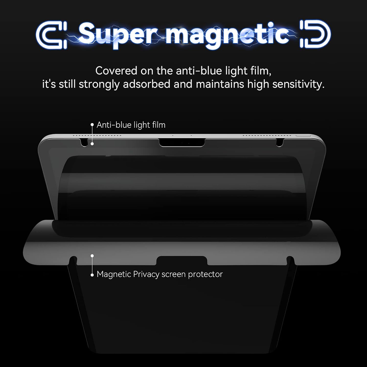 Detalle de IPROKKO Magnetic Privacy Screen Protector 10.9 inch