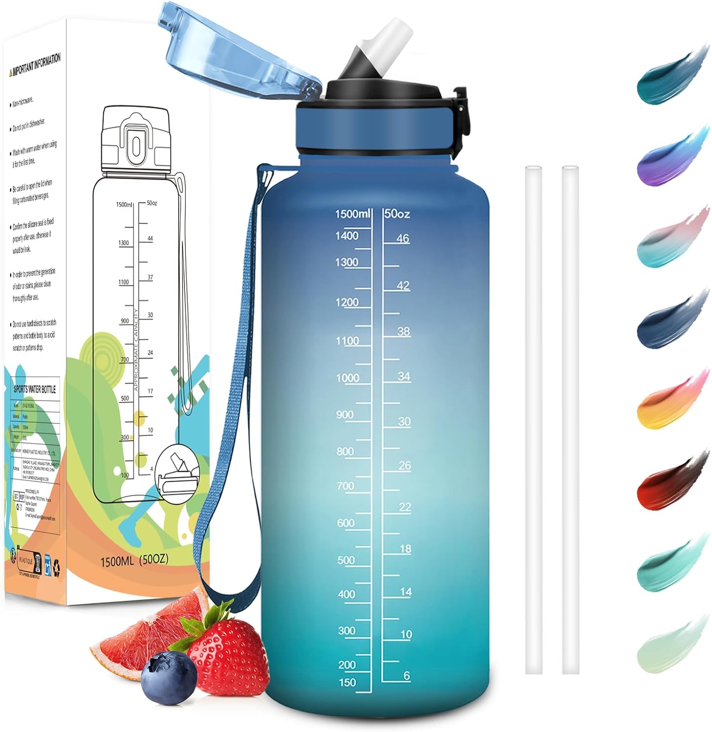 Detalle de Motswedi Gourde Sport 1500ml anti-fuite