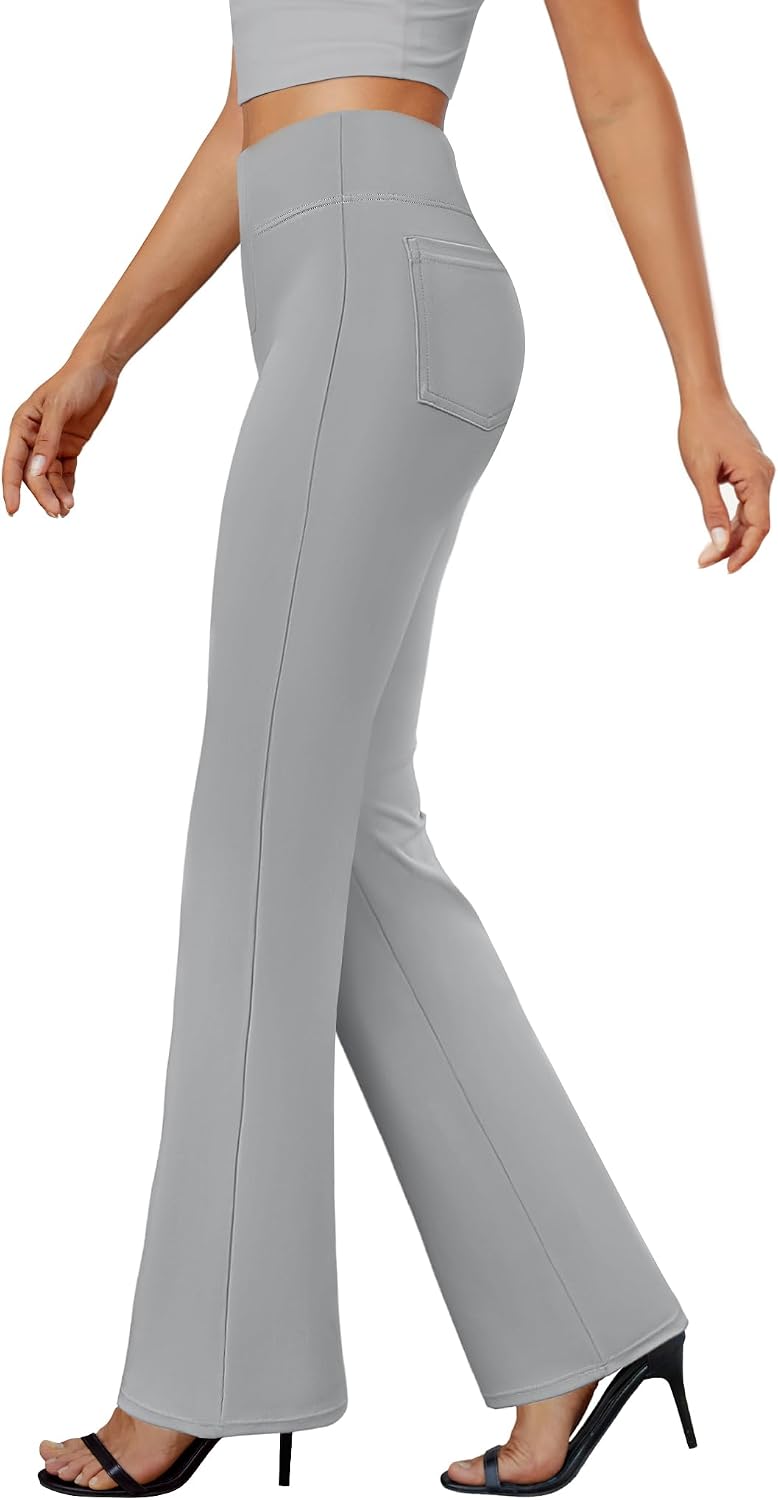 Detalle de DLOODA Women's Bootcut Dress Pants with Stretch Fabric