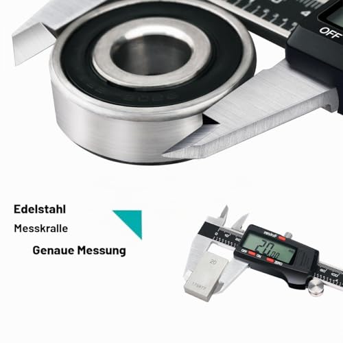 Thumbnail 1 de Kynup Messschieber Digital 150 mm – LCD-Digitalschieber mit 0–150 mm, Edelstahl, automatischer Abschaltung