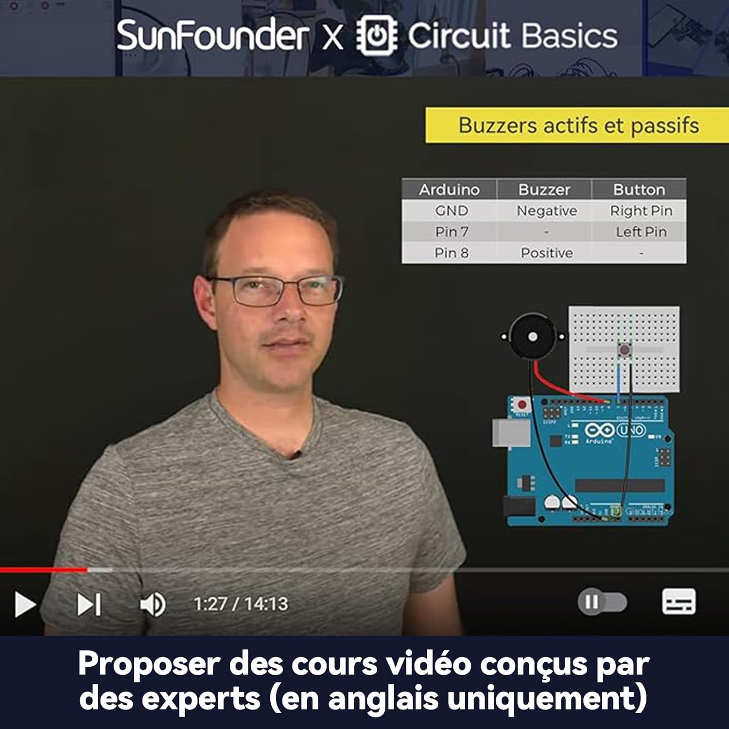 Detalle de SunFounder Kit Ultime Compatible avec Arduino UNO IDE Scratch – 3 en 1 IoT / Voiture intelligente / Kit de base