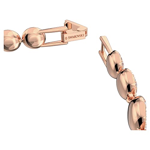 Detalle de Swarovski Bracciale Tennis Angelic – Pavé, Bianco, placcato oro rosa, 17 cm