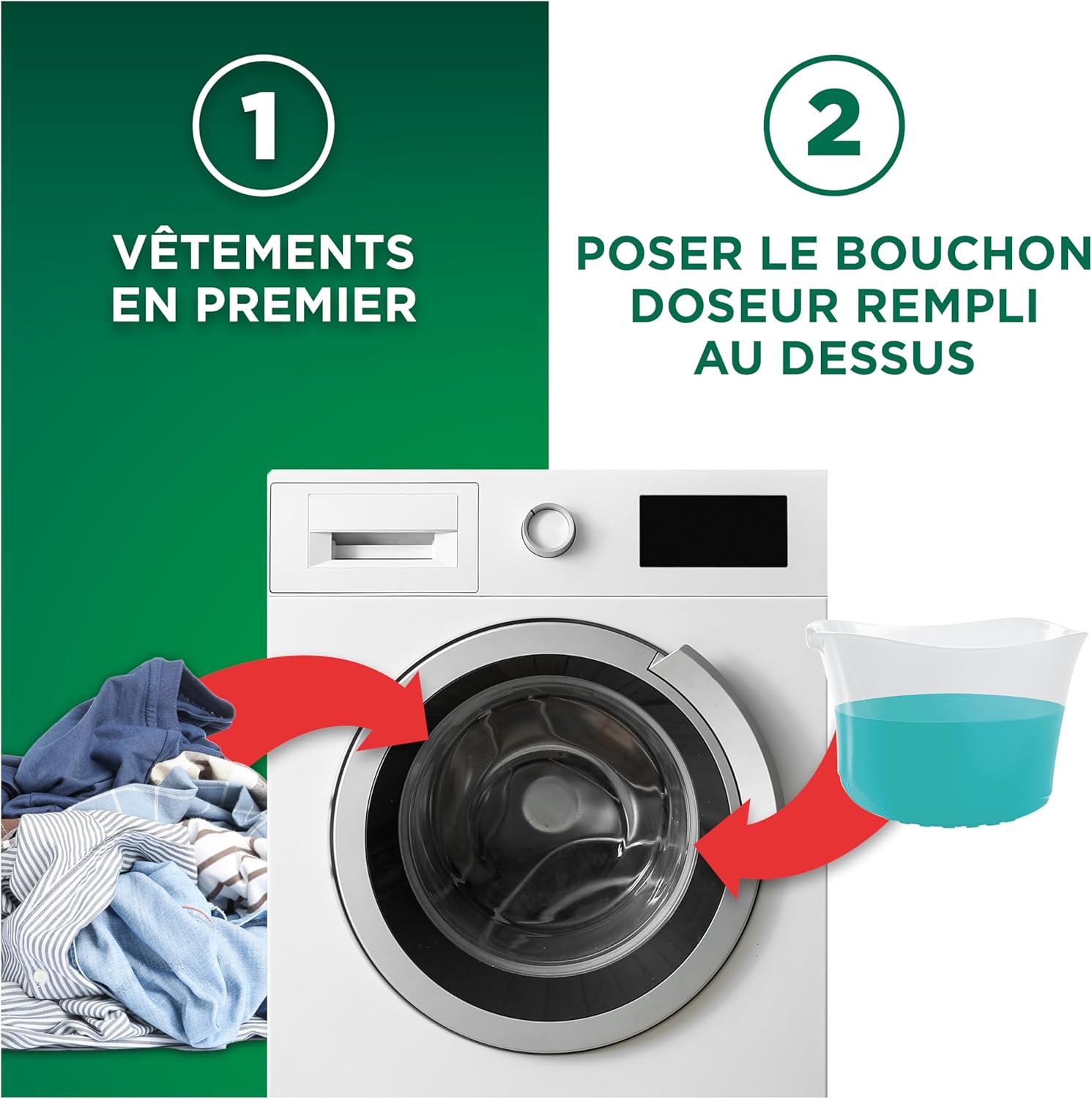 Thumbnail 5 de Ariel Lessive Liquide Original – 40 Lavages, Action Détachante en 1 Lavage, Impeccable Même à Froid, Fabriqué en France