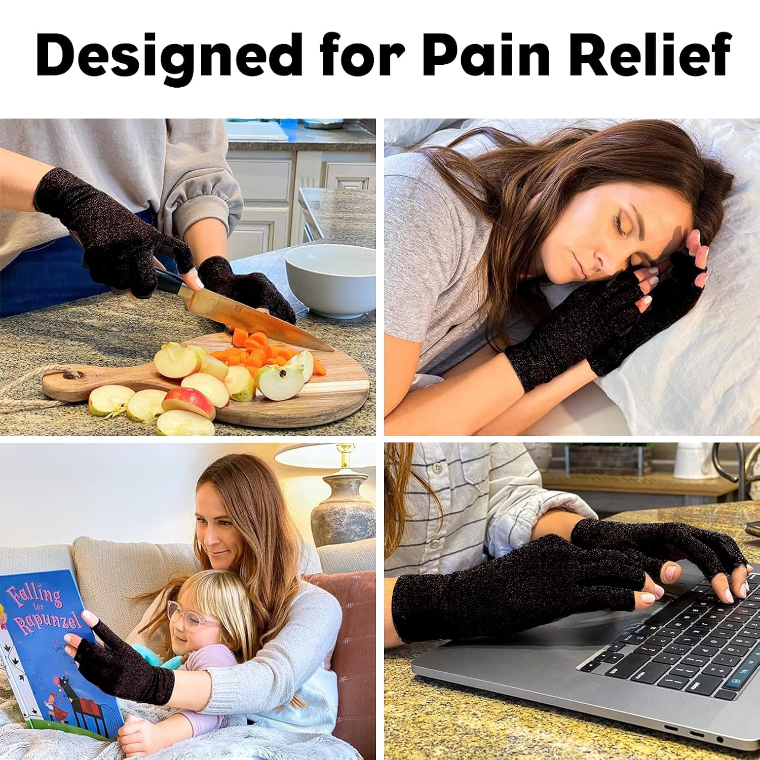 Thumbnail 4 de SUPERFA Compression Gloves 2 pairs for arthritis