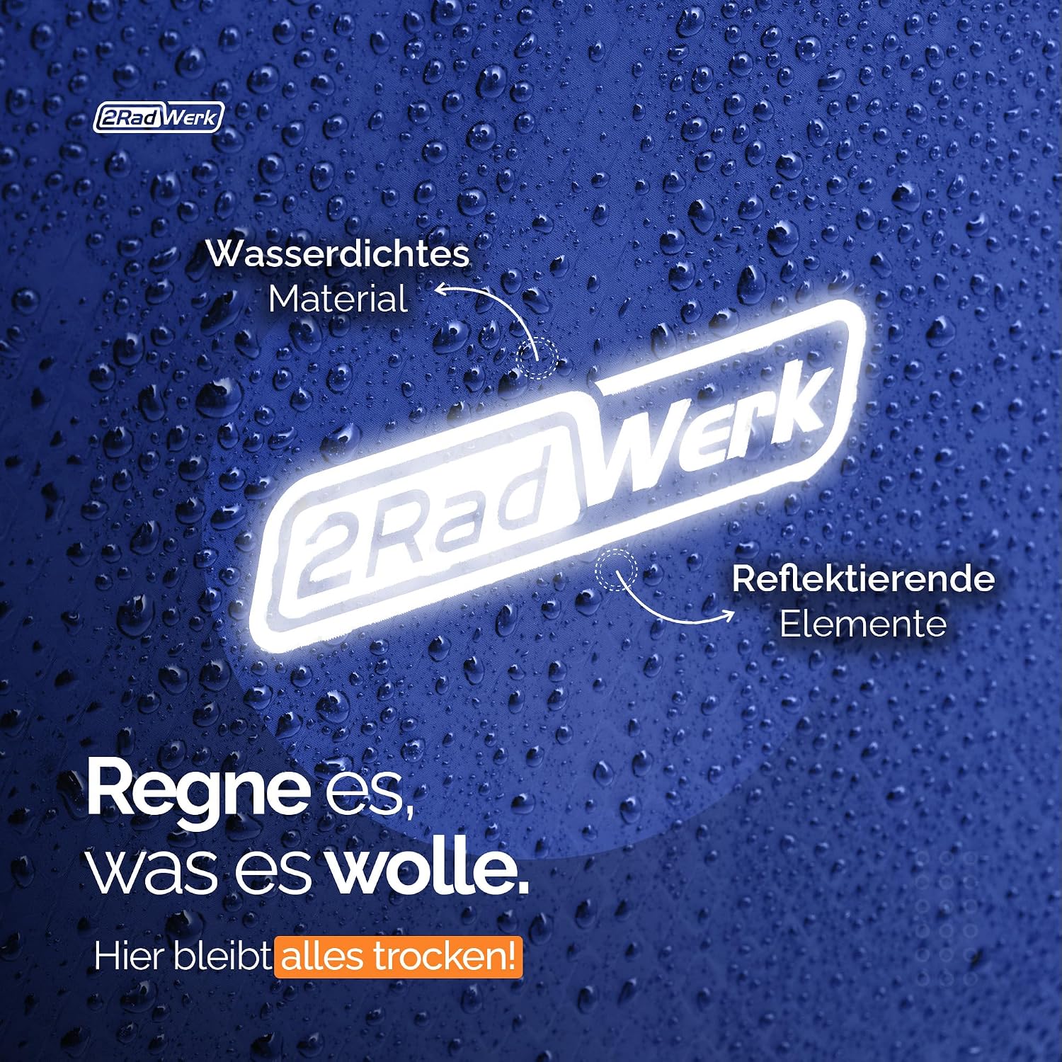 Detalle de 2Radwerk Sacoche de vélo: Sacoche imperméable et polyvalente pour porte-bagages