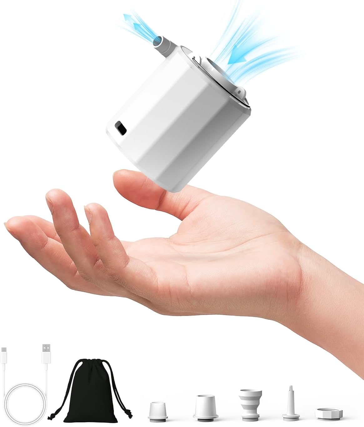 Detalle de Rantizon Tiny Electric Air Pump for Airbeds and Inflatable Gear