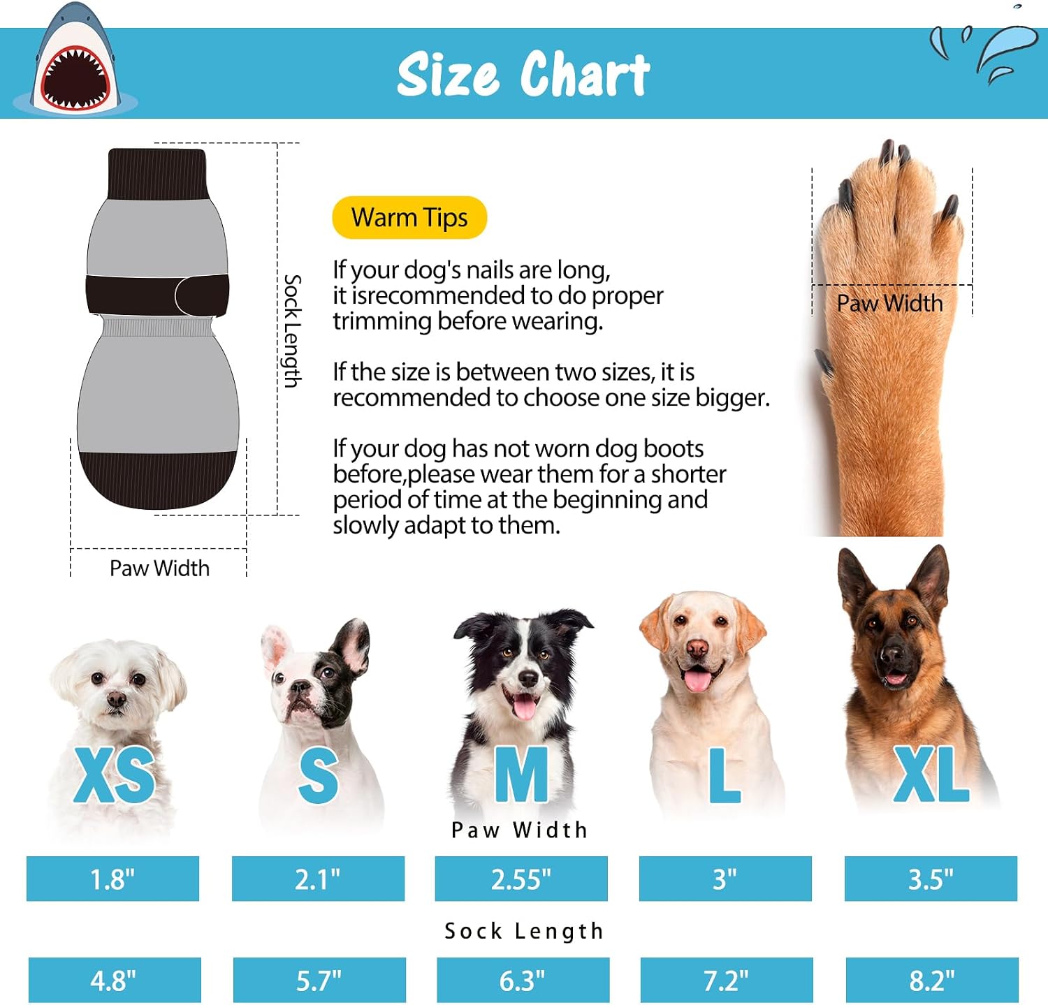 Thumbnail 1 de Scenereal Double Side Anti-Slip Dog Socks review: practical paw protection for home and outdoor wear
