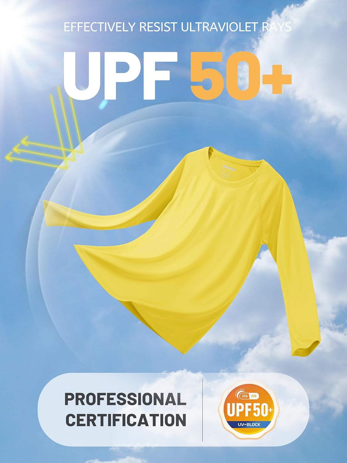 Detalle de TACVASEN Women's Long Sleeve UV Sun Protection Top UPF 50+ for Outdoor Activities