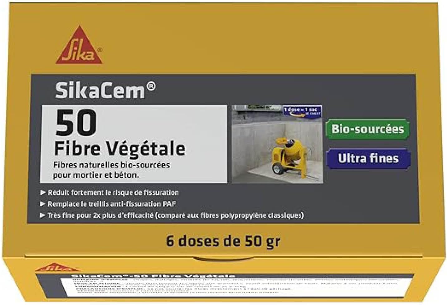 Thumbnail 6 de SikaCem-50 Fibre Végétale : fibres naturelles bio-sourcées pour béton et mortier