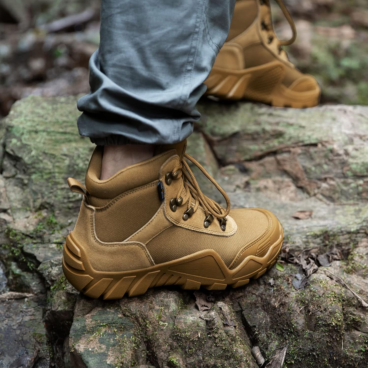 Detalle 2 de FREE SOLDIER 1760419031 – męskie buty trekkingowe z wodoodporną podszewką