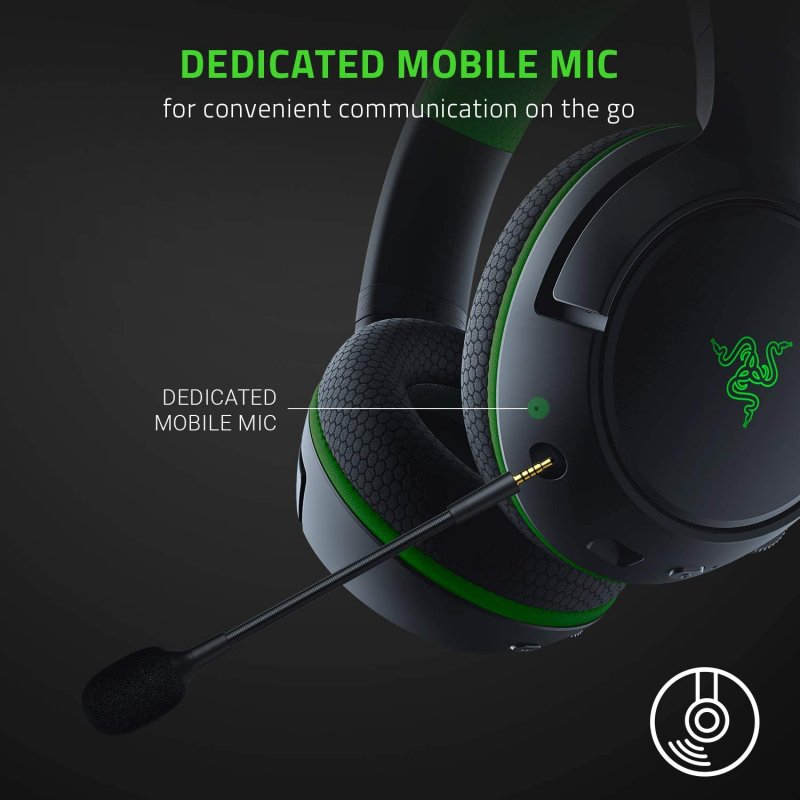 Detalle de Razer Kaira Pro auriculares inalámbricos para Xbox