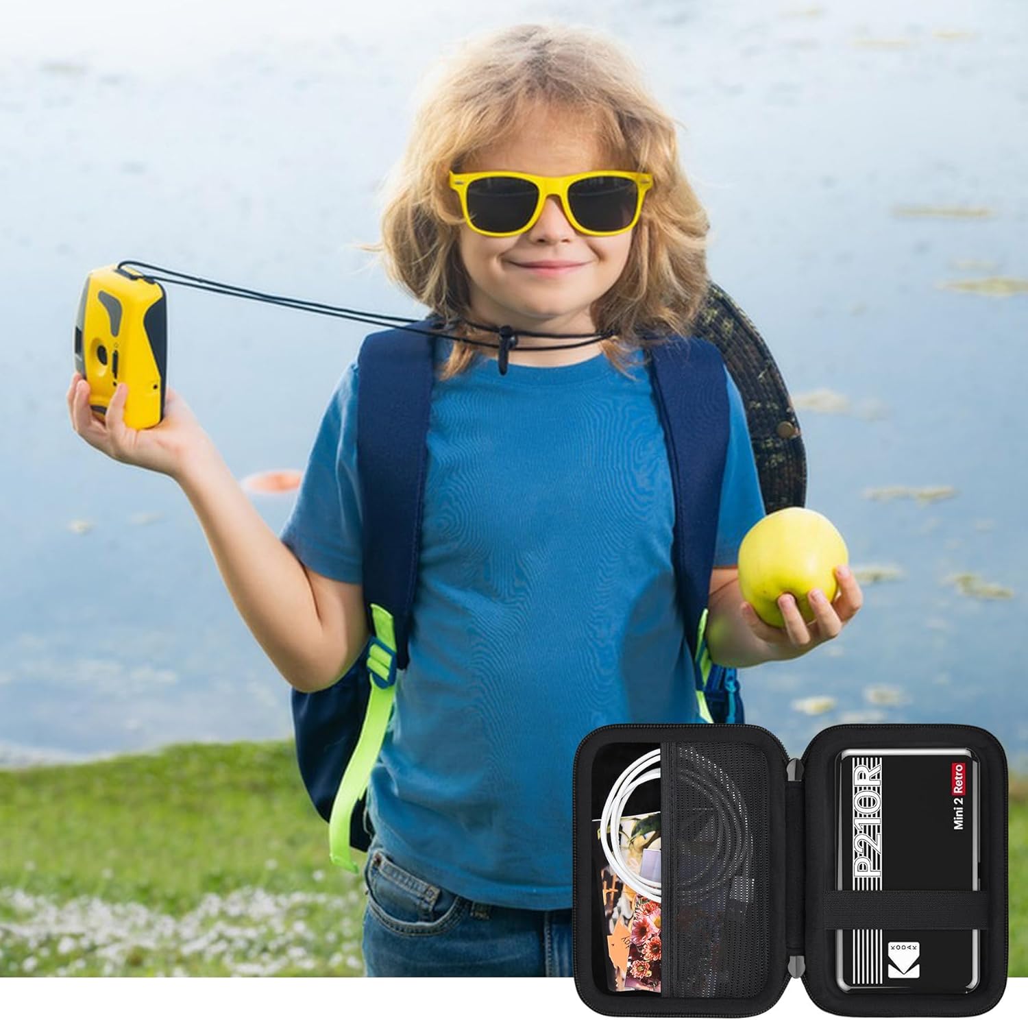 Thumbnail 6 de RAIALL Hard Case for Kodak Mini 2 Retro 4PASS Portable Printer (P210R) – Black