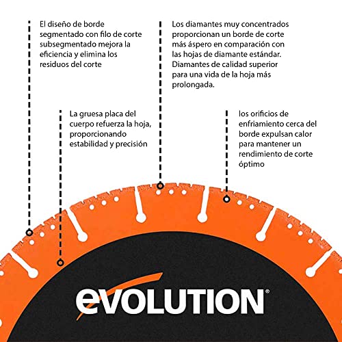 Thumbnail 2 de Evolution Hoja de diamante 300 mm, corte metal 🔧