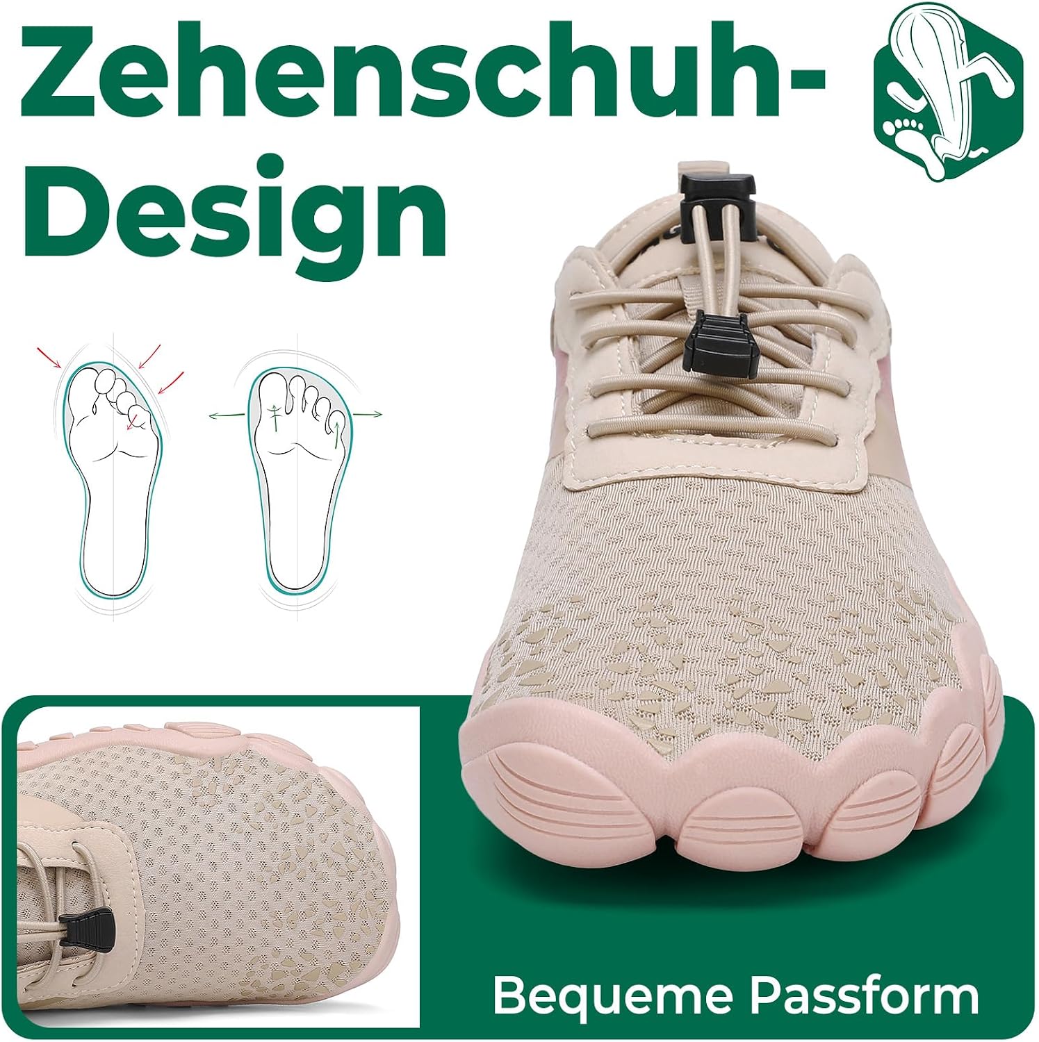 Detalle 2 de SAGUARO Badeschuhe Damen Herren – Schnelltrocknende Aquaschuhe Gr.36-48