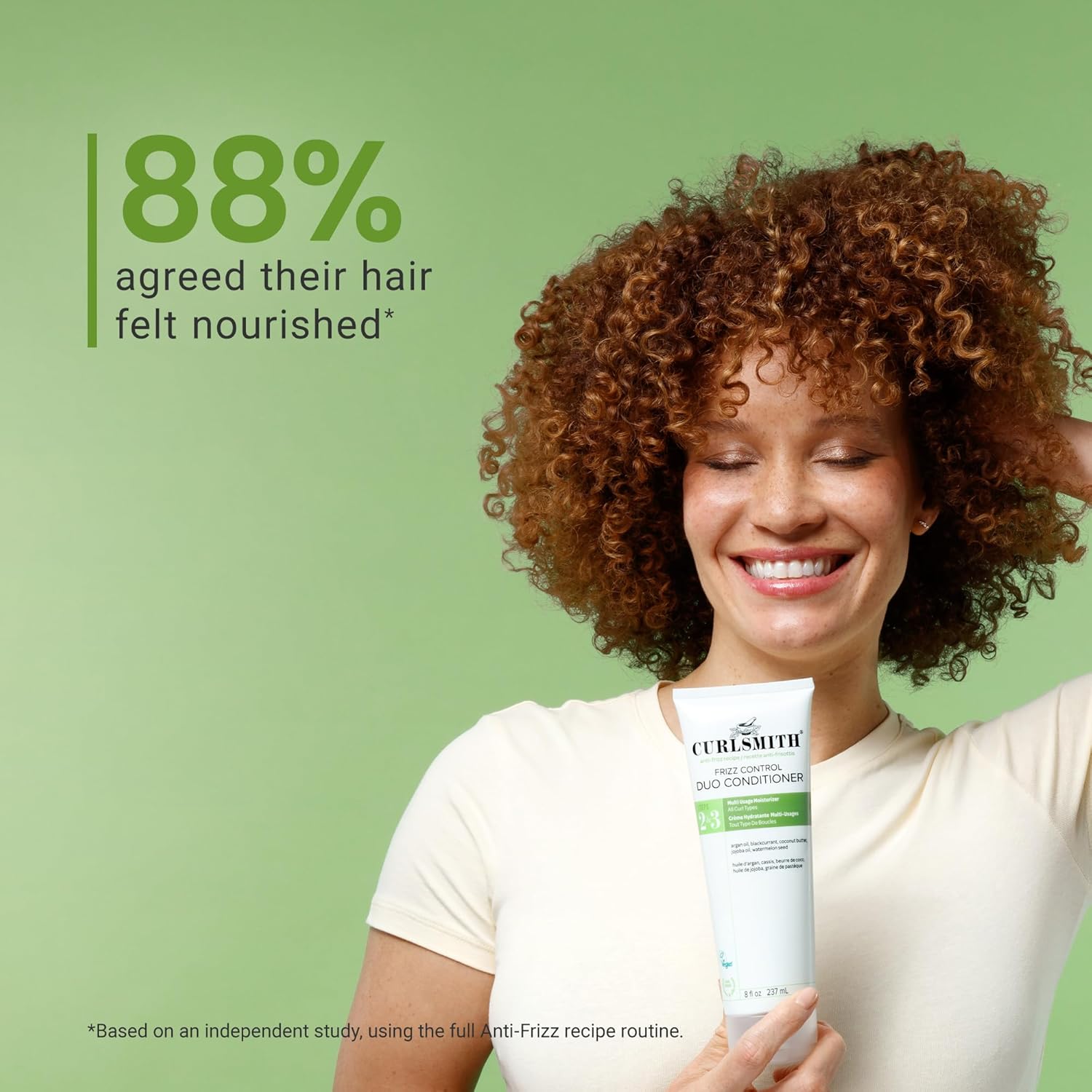 Thumbnail 6 de Curlsmith Frizz Control Duo Conditioner (12 oz) – Après-shampoing hydratant anti-frisottis pour boucles