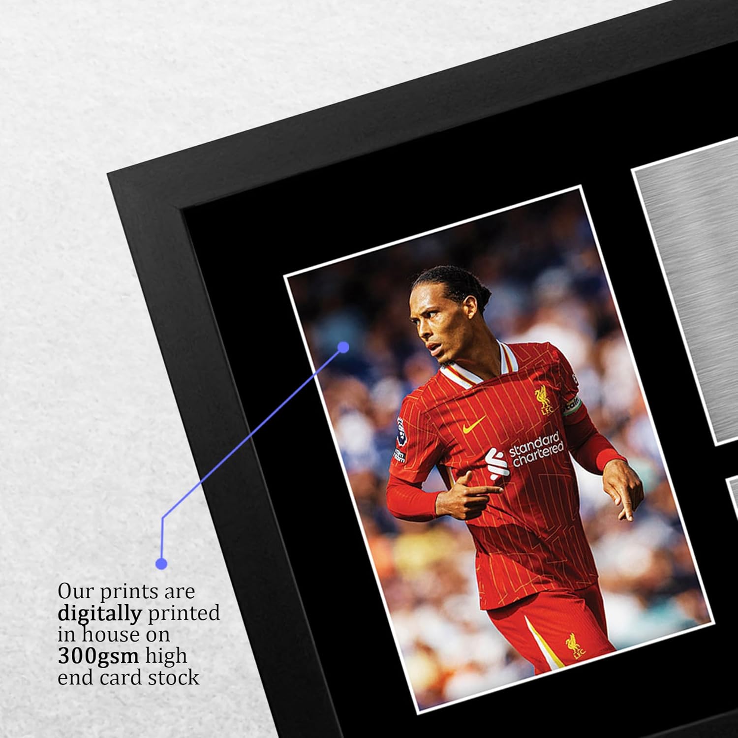 Thumbnail 3 de Virgil van Dijk Liverpool Gifts Printed Autograph Picture (A4 Framed) – Signed Look, Ready to Gift
