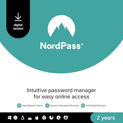 Imagen de NordPass Premium: Unlimited Devices, 2-Year Password Manager – Digital Code en OfertitasTOP