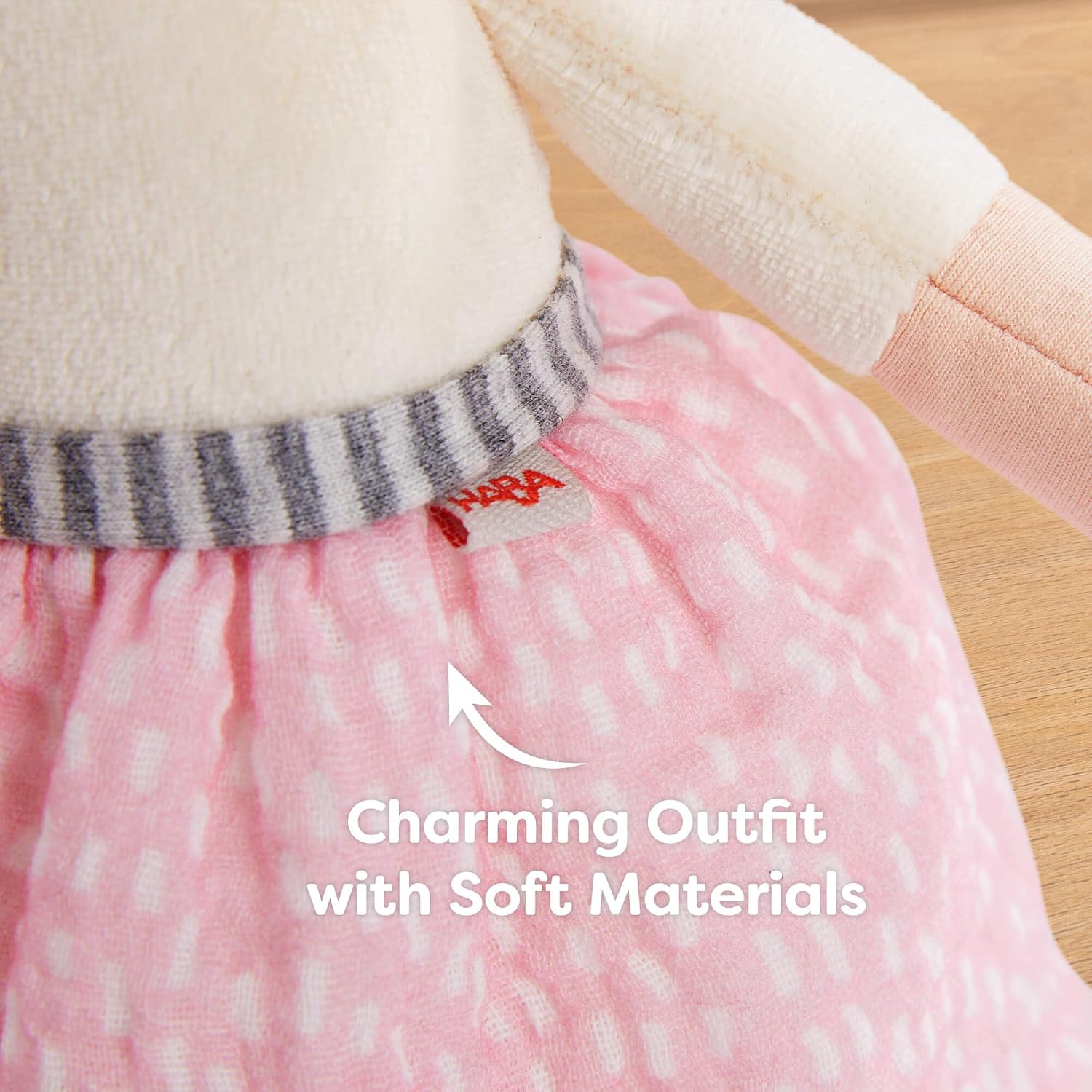 Detalle de HABA Snug Up Lauren 10インチ ソフトドール 洗濯機洗い可能・6か月以上