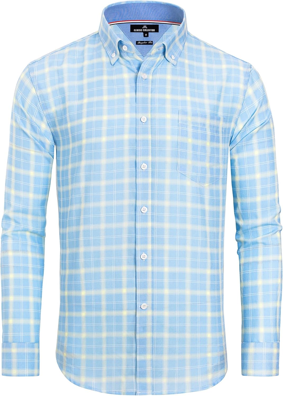 Detalle de Alimens & Gentle Plaid Button Down Shirt Cotton Long Sleeve