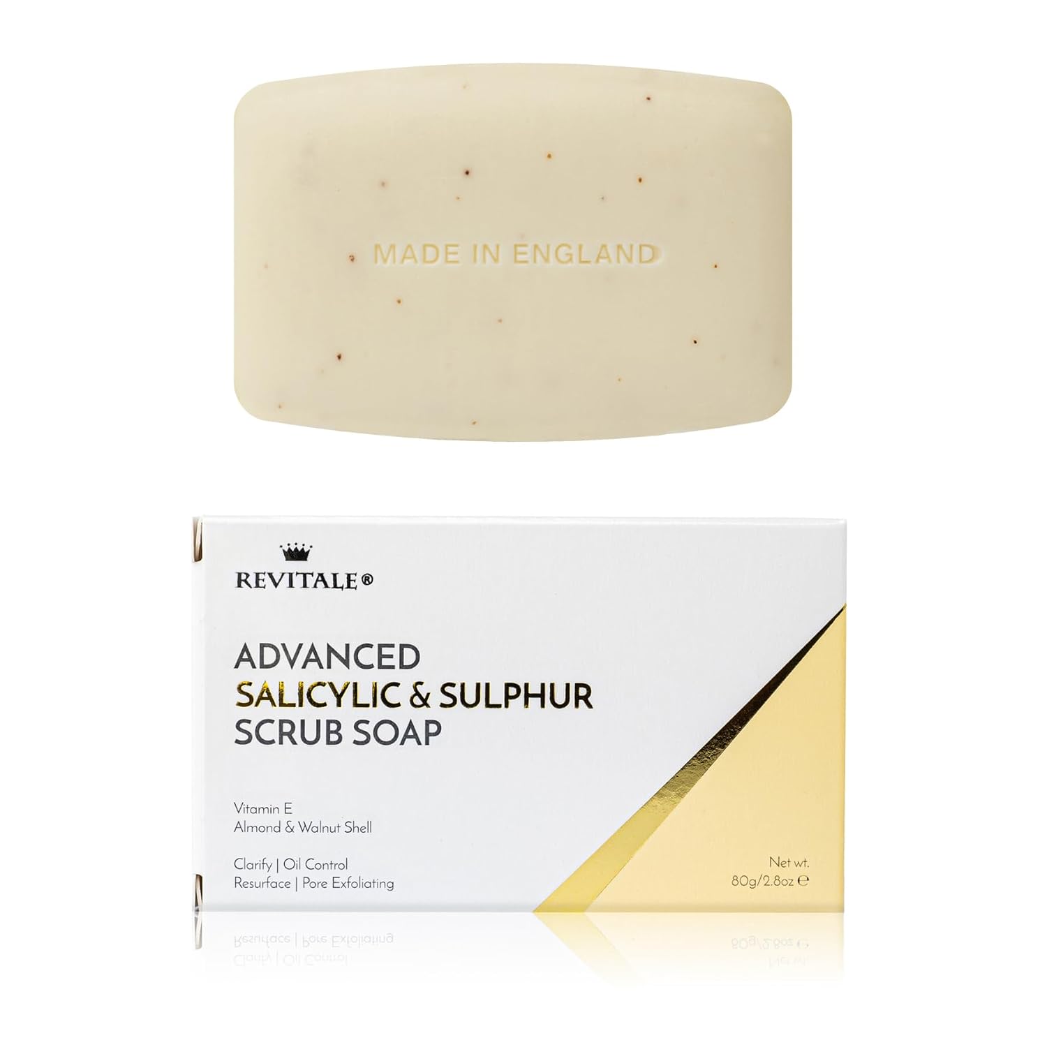 Detalle de Revitale Advanced BHA Salicylsäure- & Schwefel-Peelingseife – Klärende Peelingseife