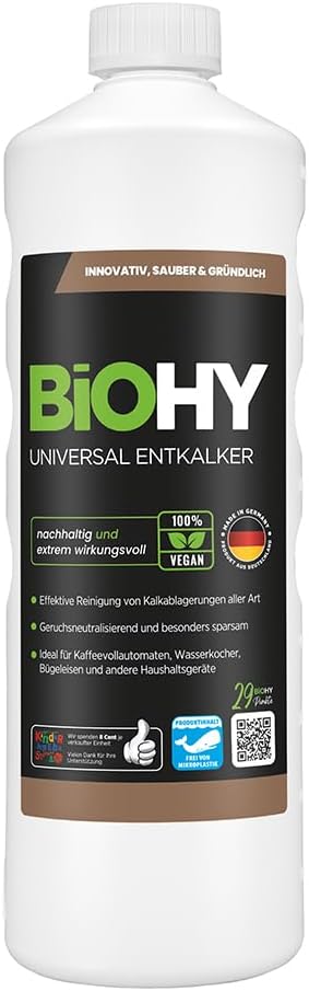 Detalle de BIOHY Universele ontkalker 1 l concentraat voor koffiezetapparaten en waterkokers