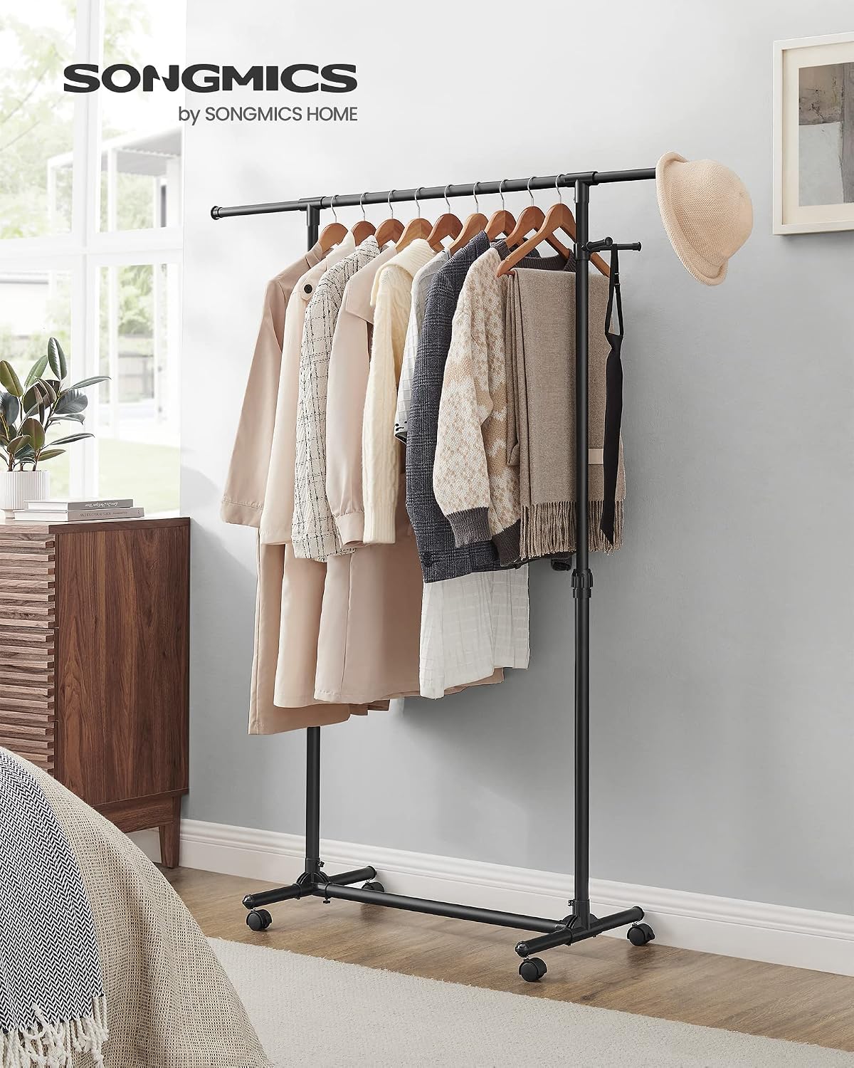 Detalle 2 de SONGMICS Stand Appendiabiti LLR001B01 97-165 cm