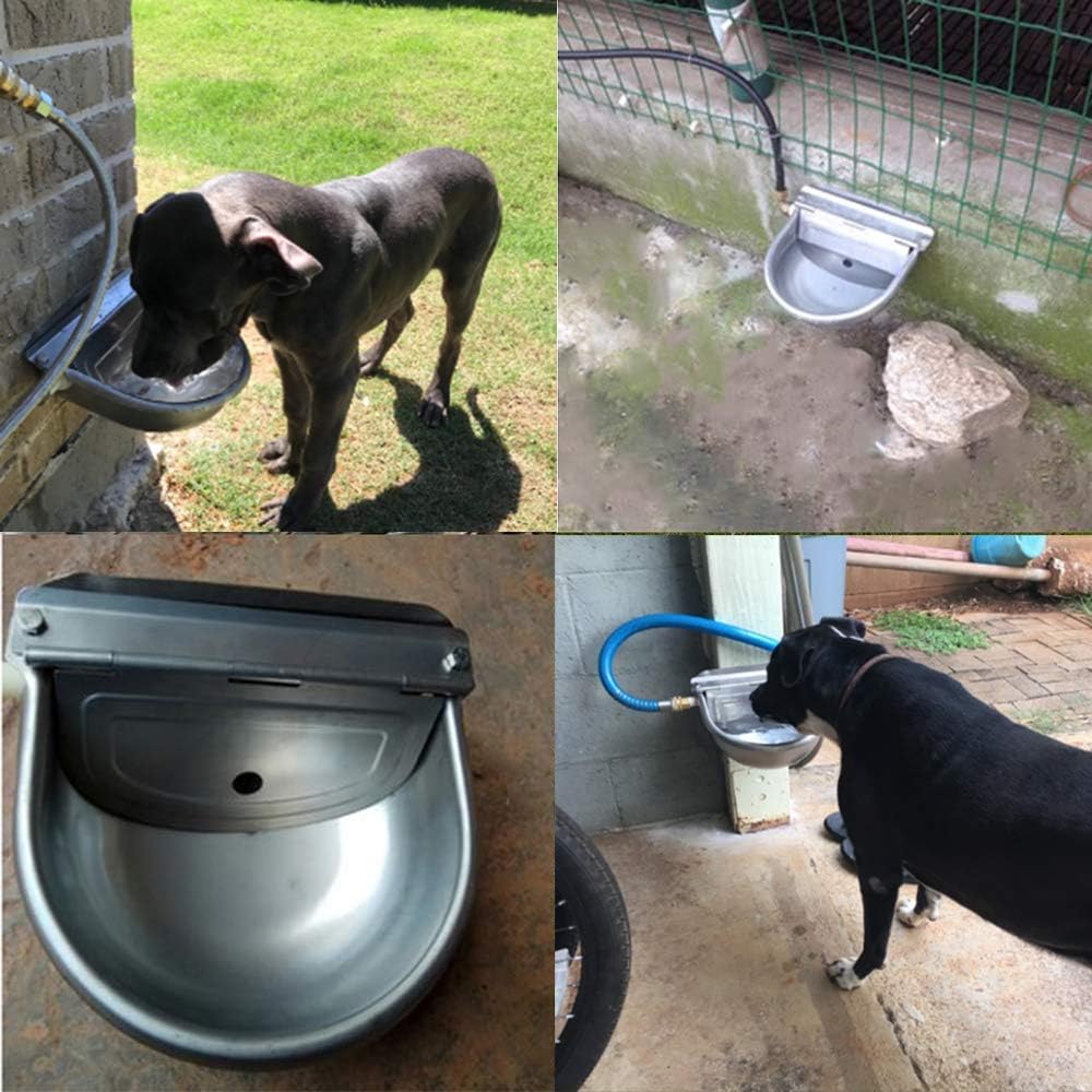 Detalle de MasXirch Stainless Steel Automatic Waterer Bowl