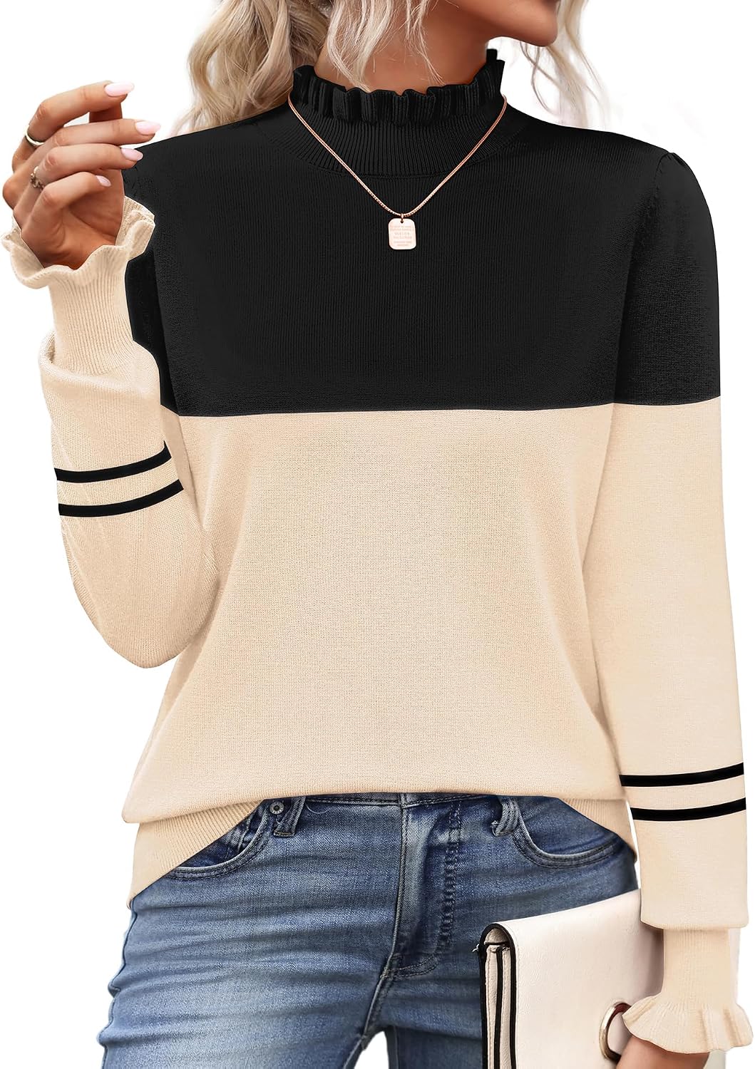 Thumbnail 4 de Zeagoo Women's Turtleneck Sweater