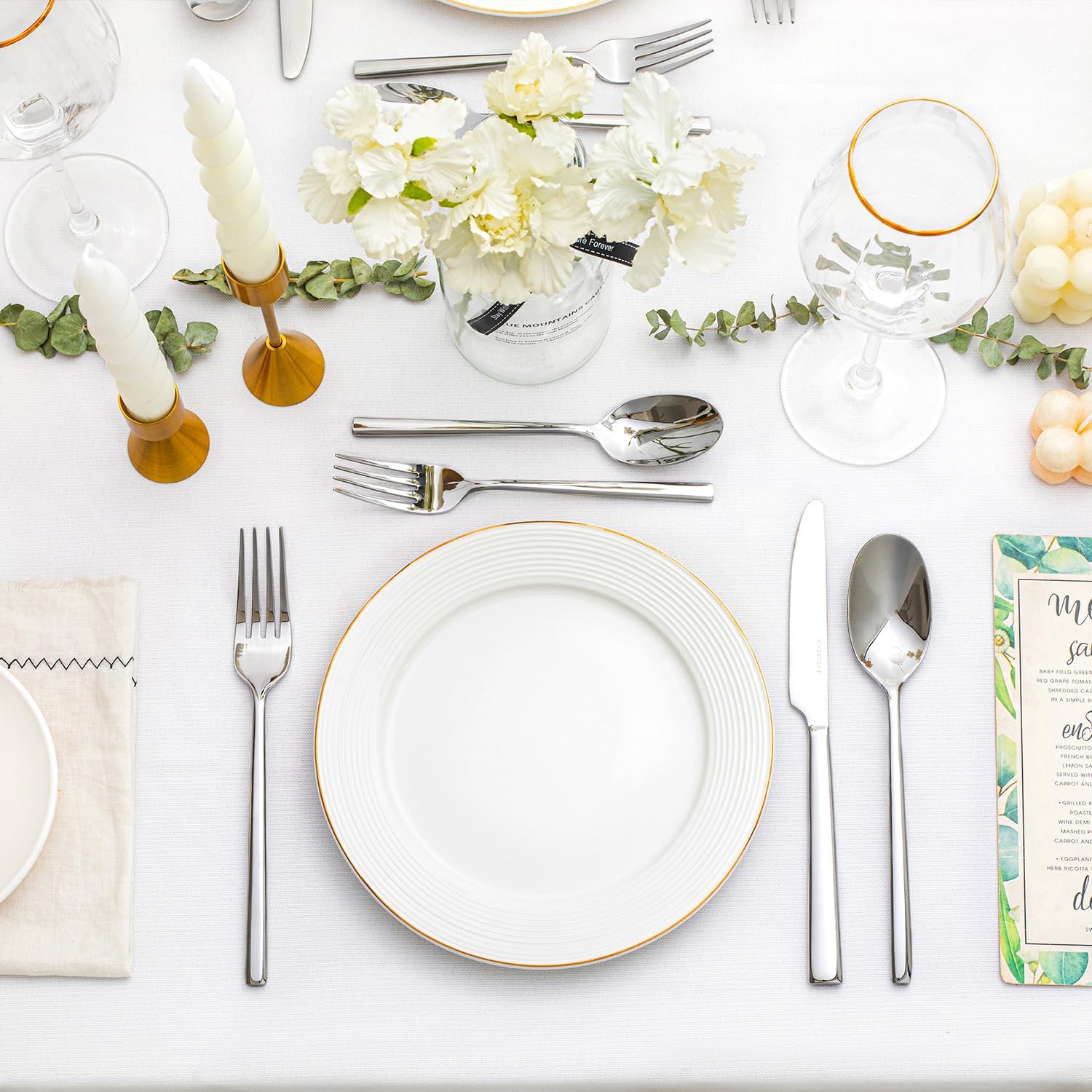 Thumbnail 5 de KINGSTONE 40-Piece Forged Flatware Set (Service for 8) in Mirror-Polished Stainless Steel