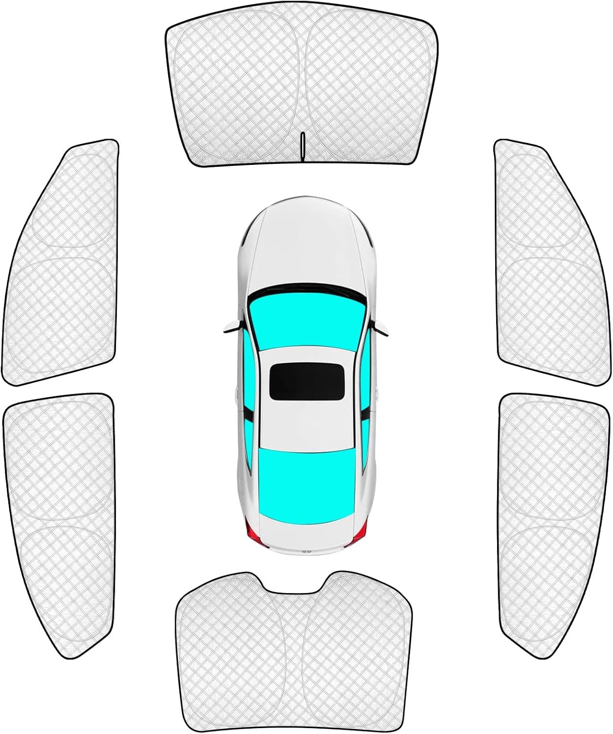 Detalle de KMF 6pcs Thicken Sun Shades for Honda Accord 2013-2017