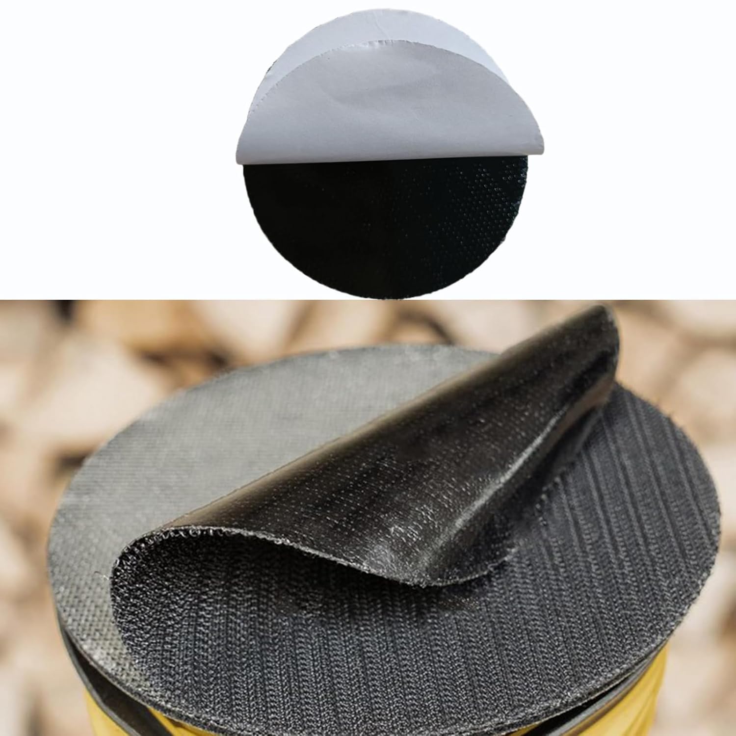 Detalle 2 de HOTCKB FER128 zelfklevende klittenbandschijven 125 mm, set van 2