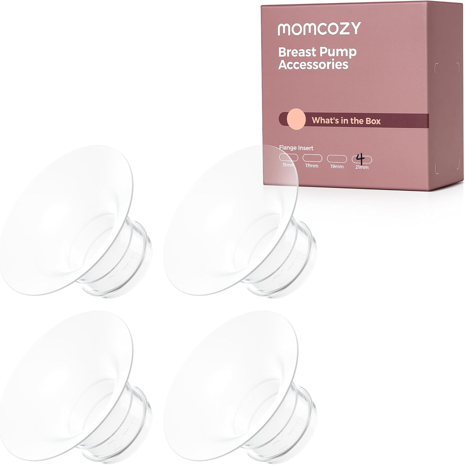 Thumbnail 6 de Momcozy M5 Full Set Collector Cup: Double-Sealed 24mm Flanges and Replacement Accessories for the M5 Wearable Pump