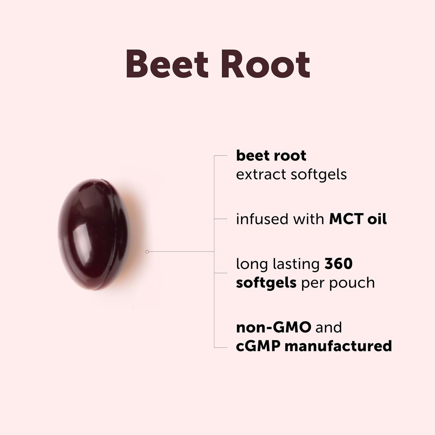 Detalle de Micro Ingredients Beet Root Softgels 360-Count